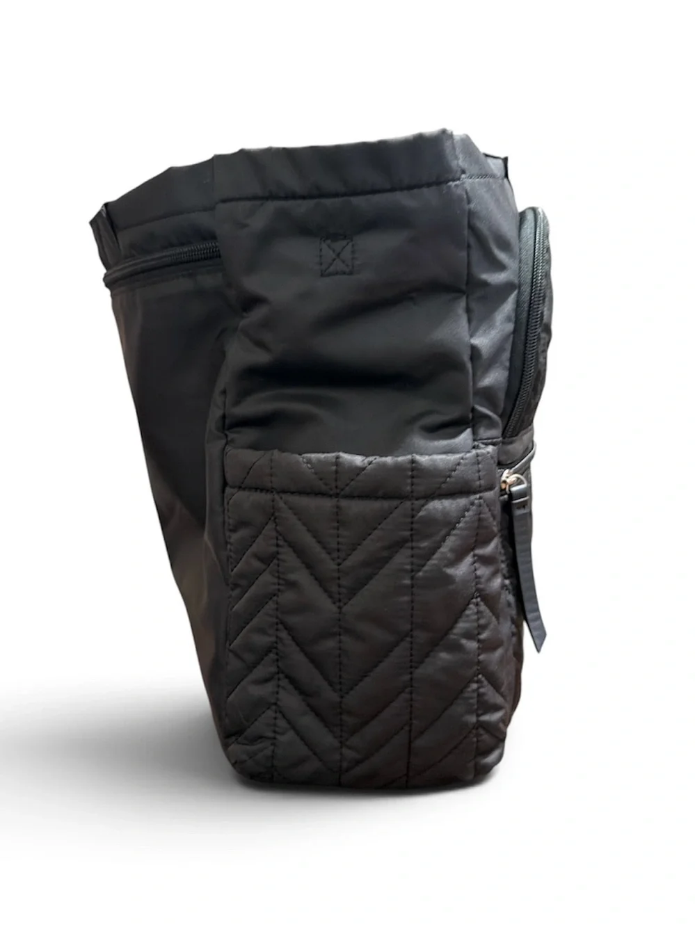 Skip Hop Forma Black Quilted Diaper Bag Tote Travel Carryall Teal Interior